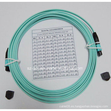 Cable de Fibra para Cable de Fibra MPO Om3 Ribbon 12